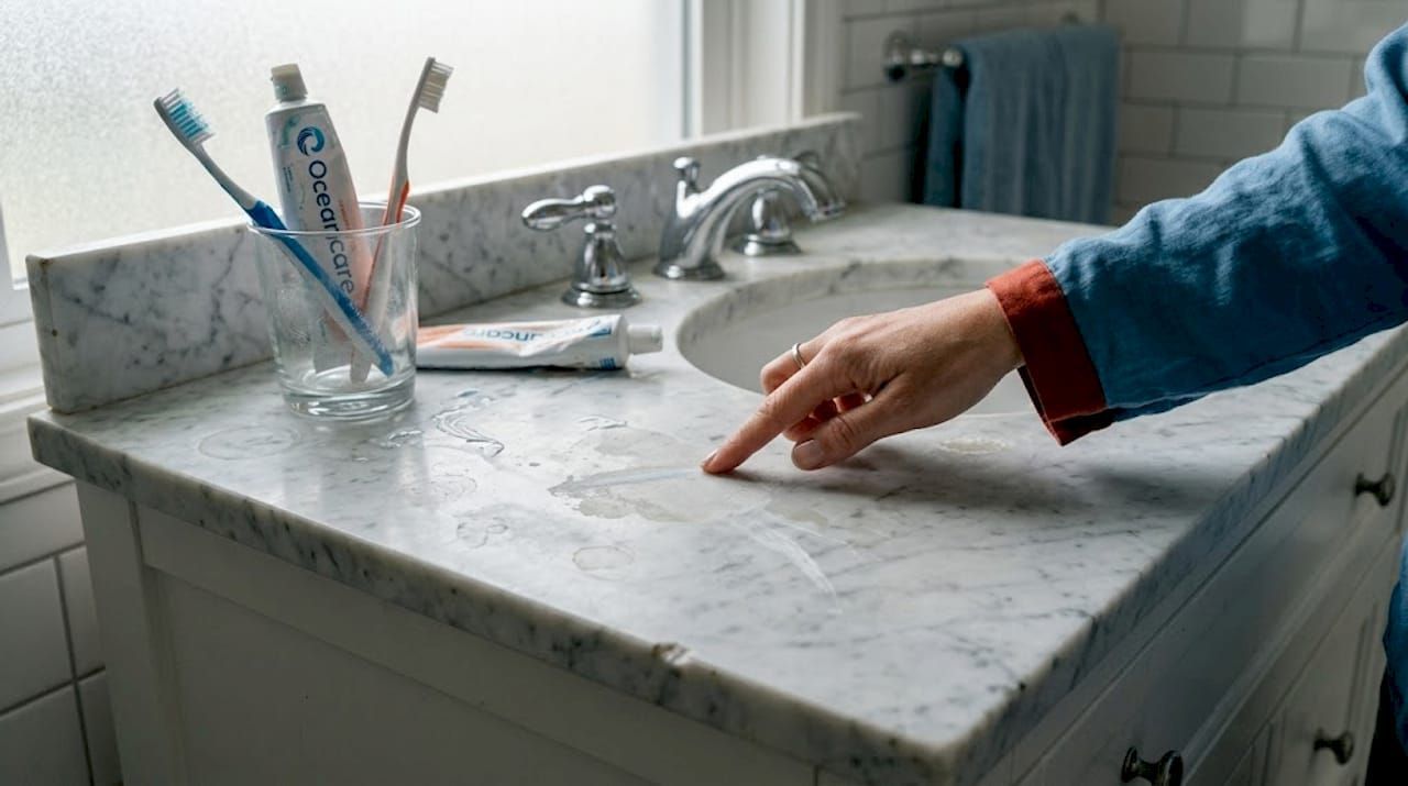 grout damage from harsh cleaners