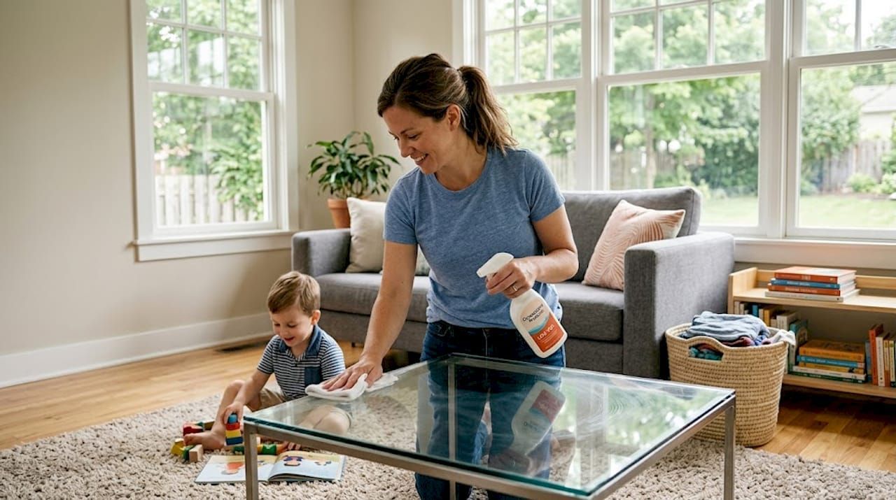 pH neutral cleaner on granite