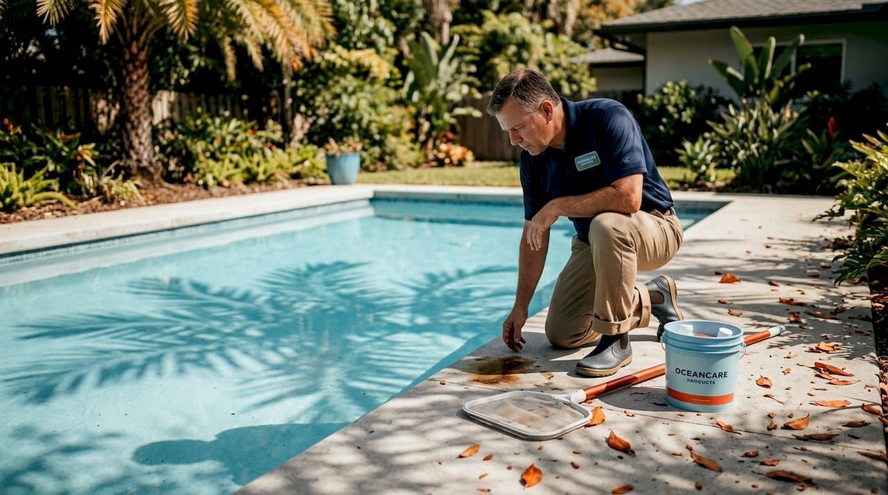 pool stain identification chart