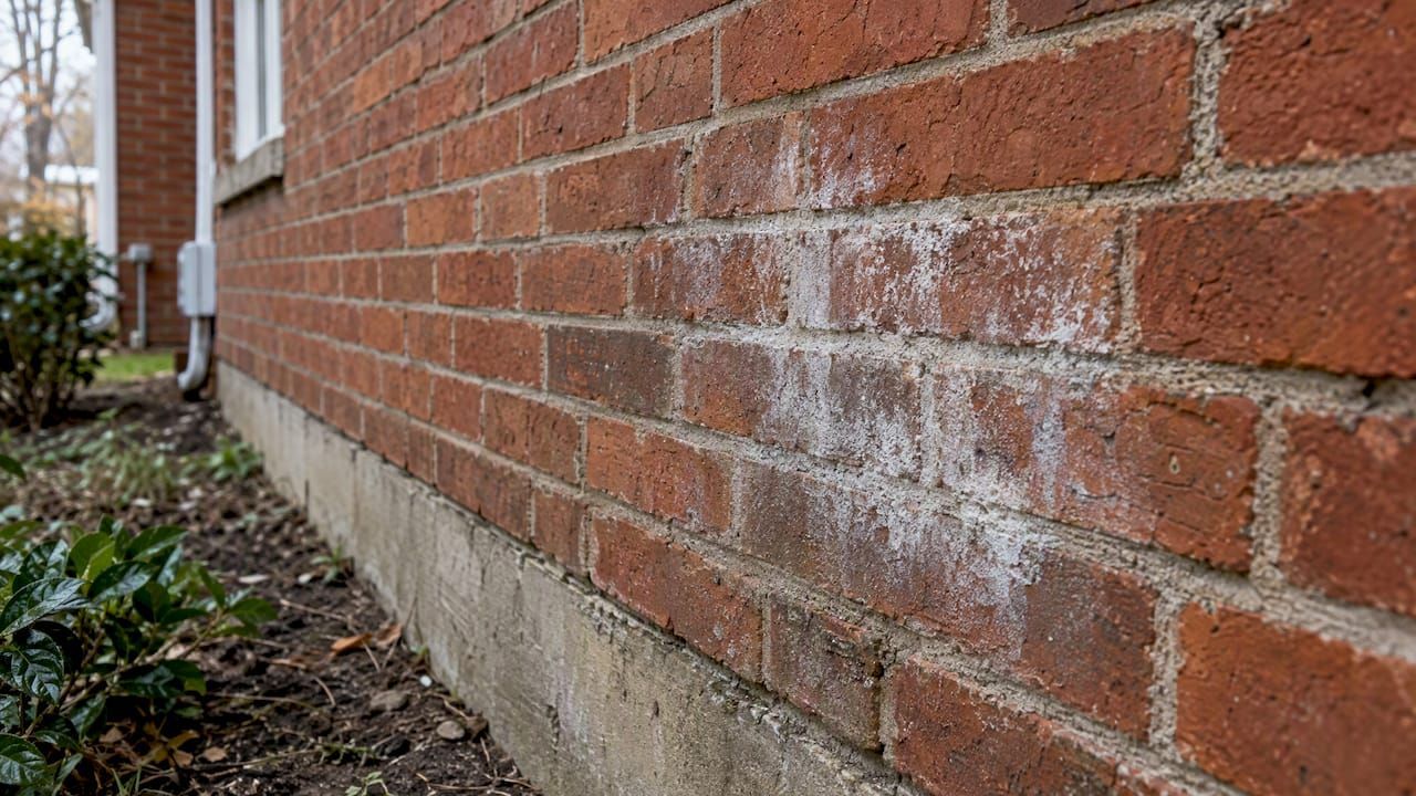 white stains on brick removal