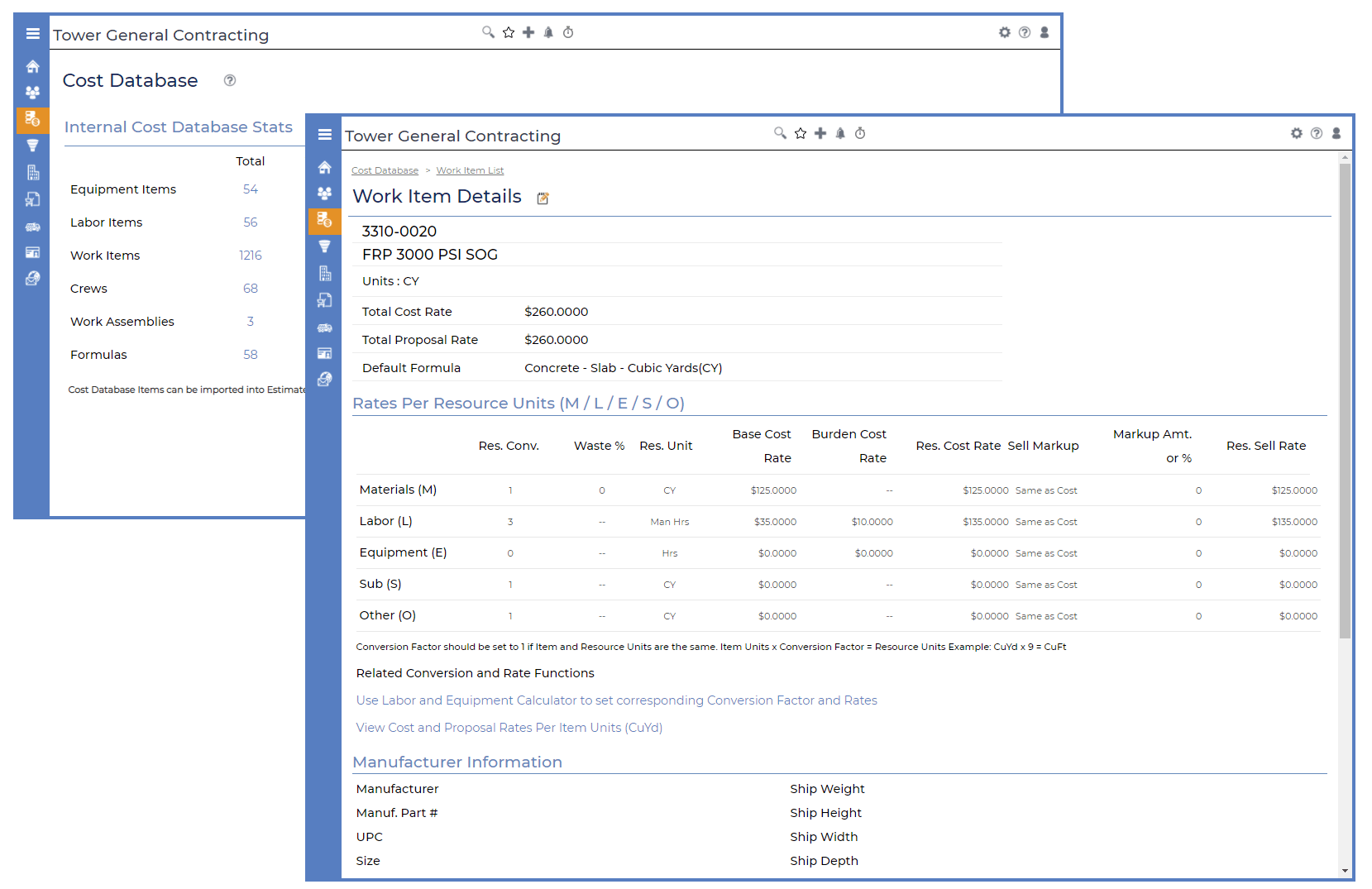 Estimating Cost Databases Corecon Technologies, Inc