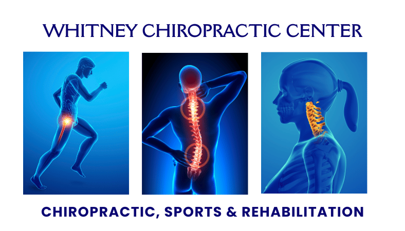 Whitney Chiropractic Center ad "Chiropractic, Sports & Rehabilitation".