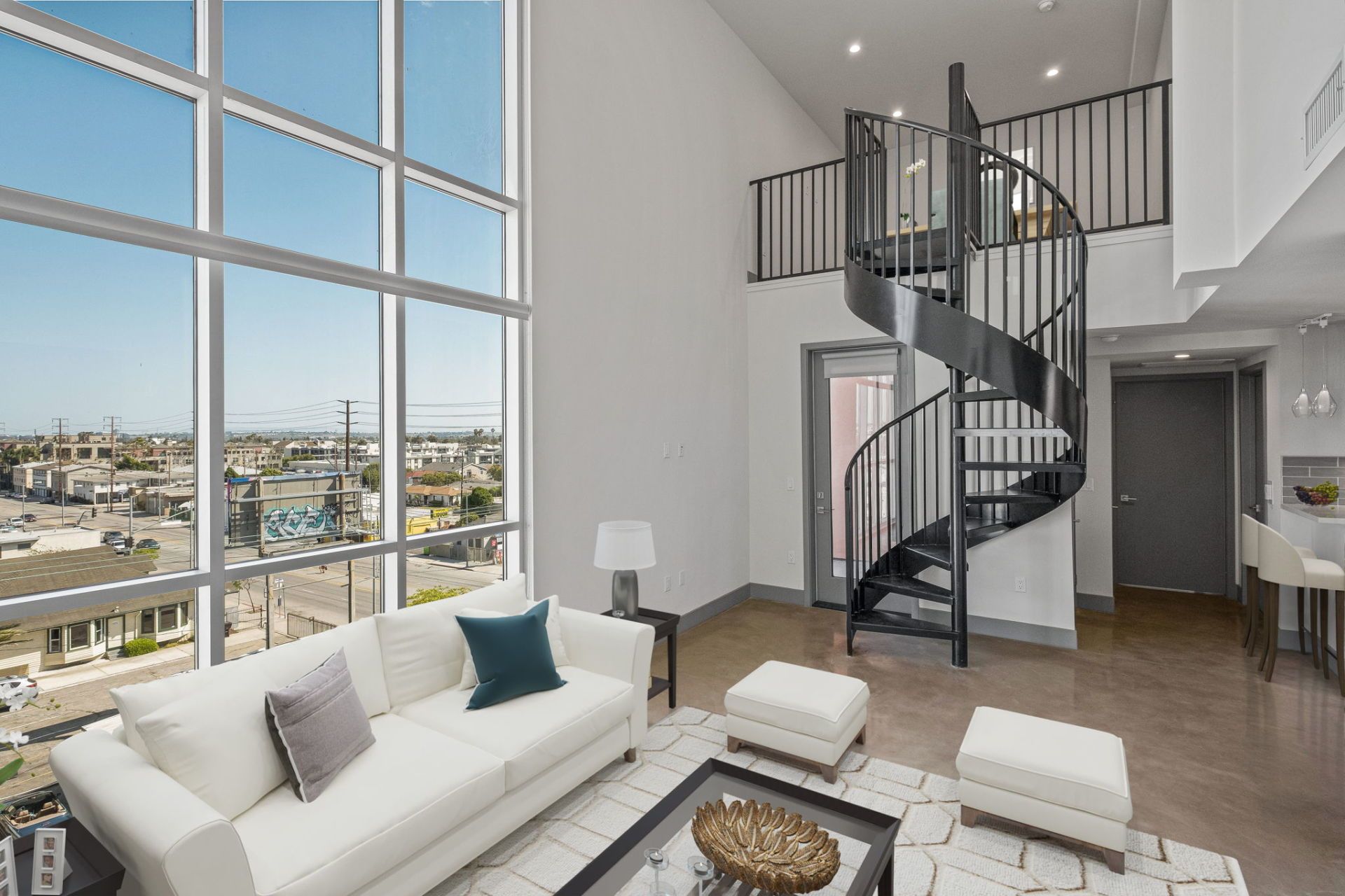 modern bright living room