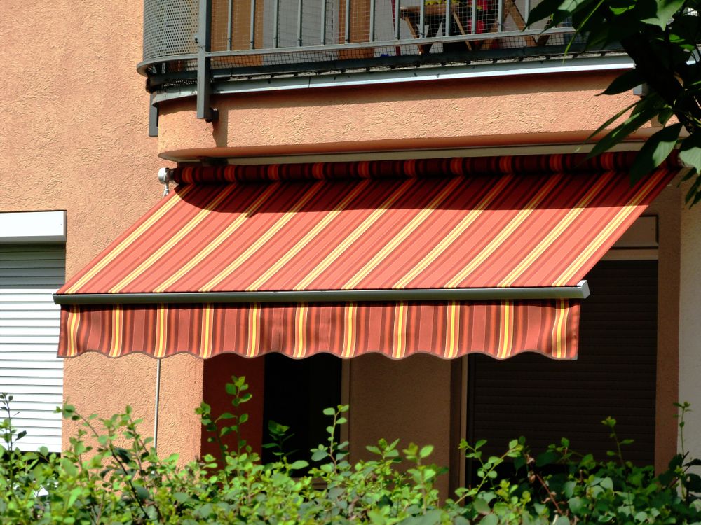 A Red and Yellow Awnings — Lismore Curtains & Blinds In Lismore, NSW
