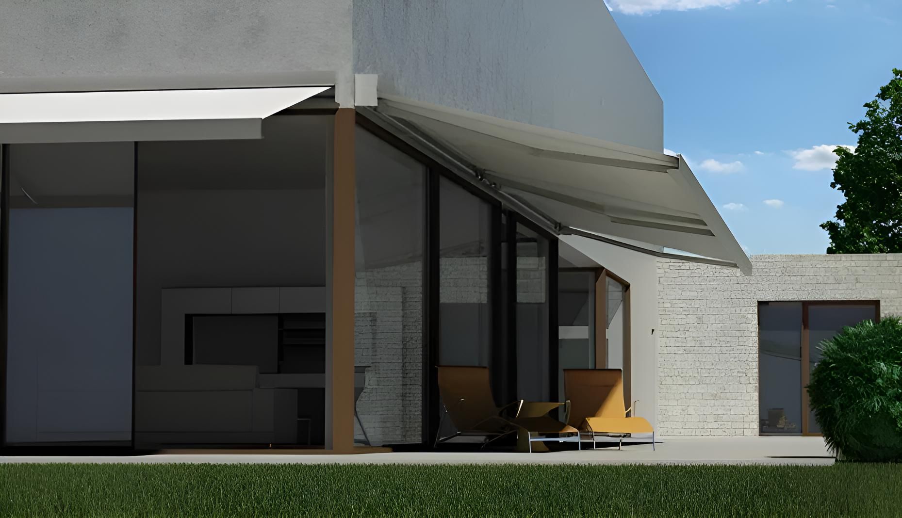 A House With a White Awning on the Side of It — Lismore Curtains & Blinds In Lismore, NSW