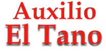 La palabra auxilio está en letras rojas sobre fondo blanco.