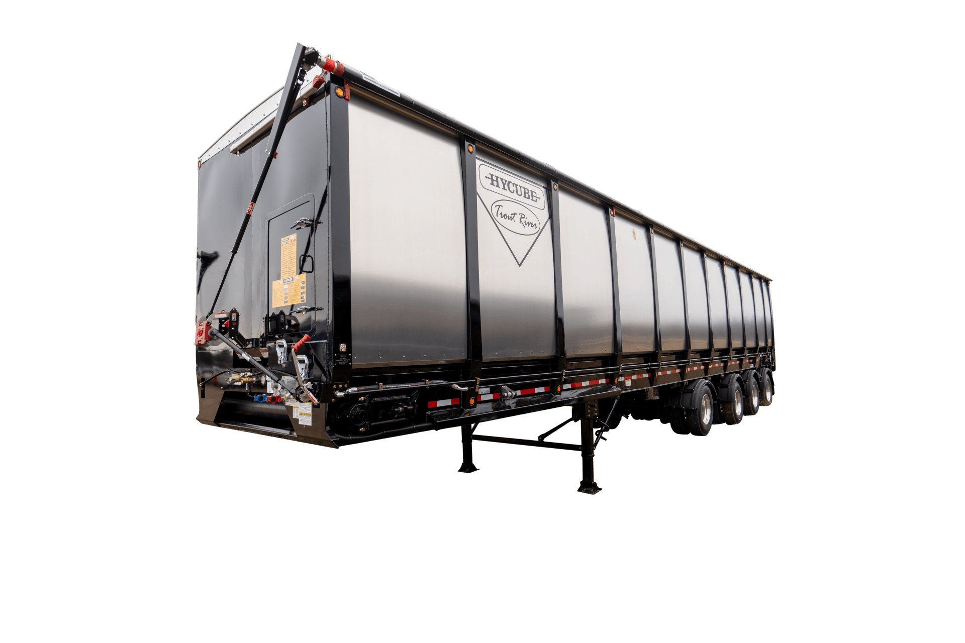 Trout River Industries Hycube trailer for biosolid industry