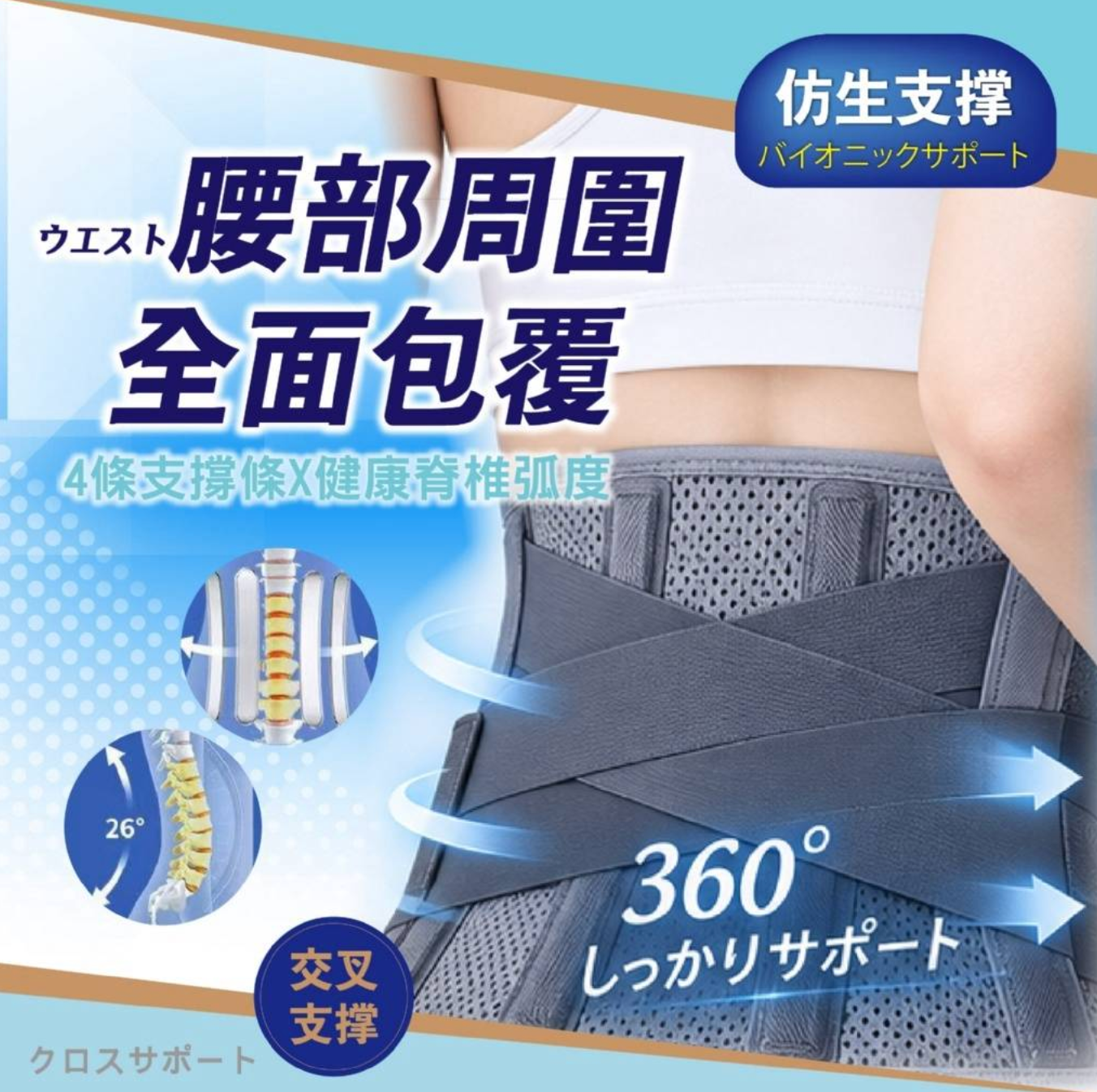 【日本Dr.Saul】360°環抱支撐護腰帶