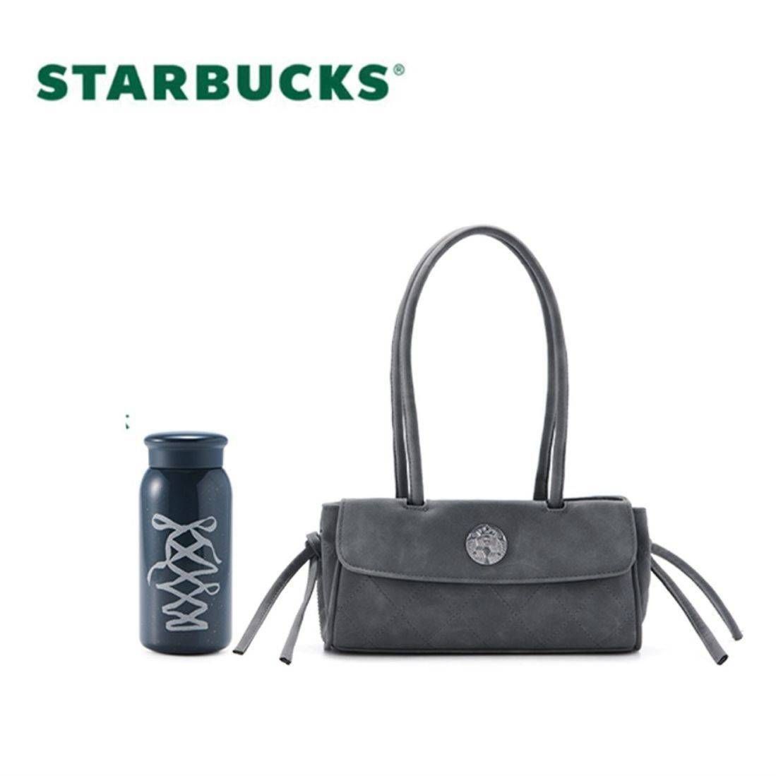 正貨?【STARBUCKS 星巴克】朋克芭蕾系列 閃耀絲帶不鏽鋼杯（附小包）355ml