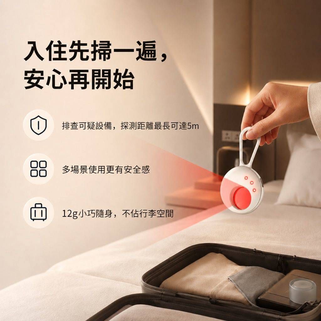【YOMIX優迷】防偷拍探測儀 兩入/組 (兩色)
