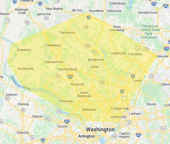 Montgomery County MD, Howard County MD, NW D.C.