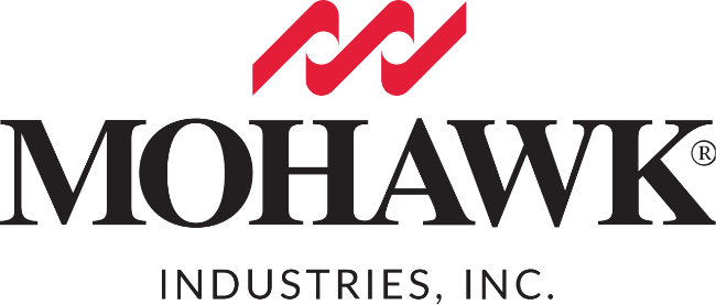 Mohawk Industries, Inc. logo in black and red on a white background
