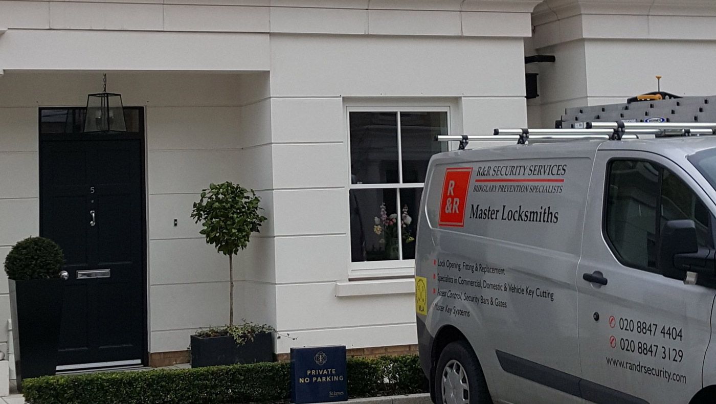 CCTV camera installed on a London property by R&R Security