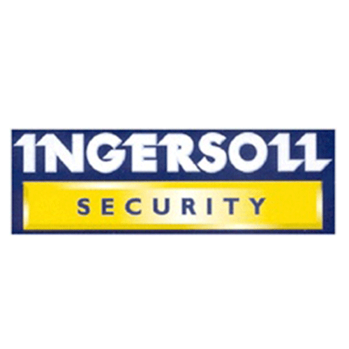 Ingersoll Security logo in blue and yellow