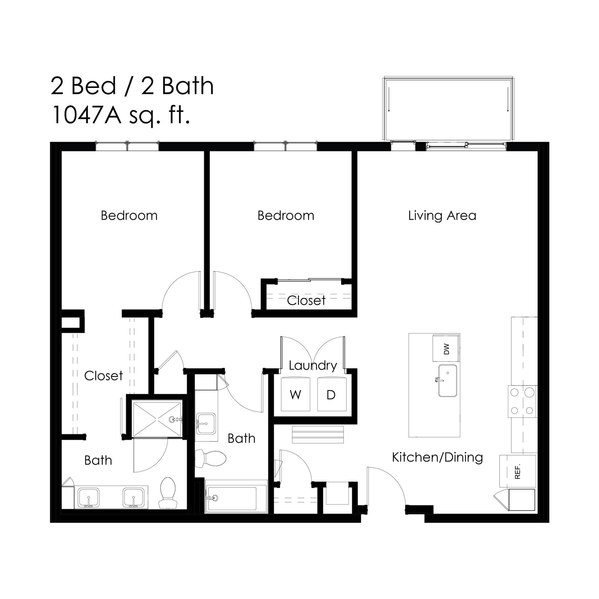 The Earl 2 Bed 2 Bath Bismarck Apartment