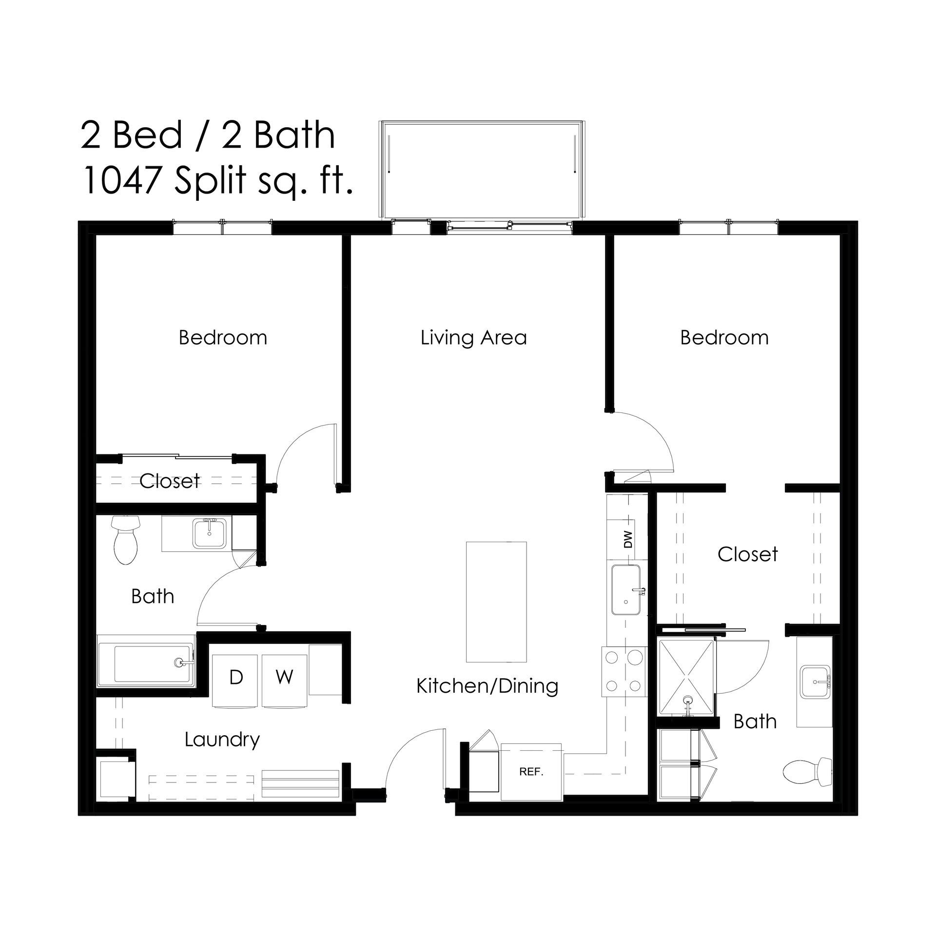 The Earl 2 Bed 2 Bath Bismarck Apartment