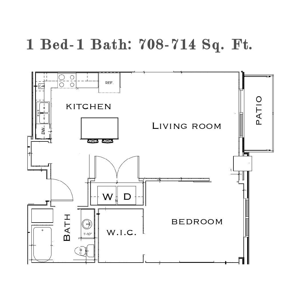 Collins Place 1 Bed 1 Bath Mandan North Dakota Apartments