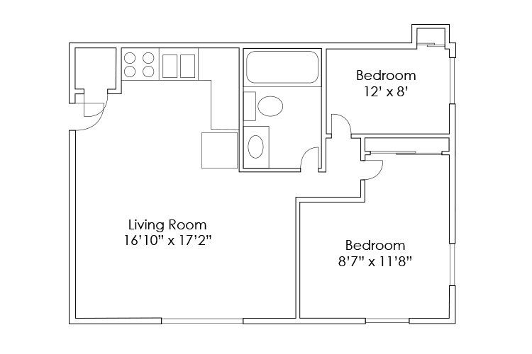 Fairmont Apartments 2 Bed 1 Bath Minot North Dakota Apartments