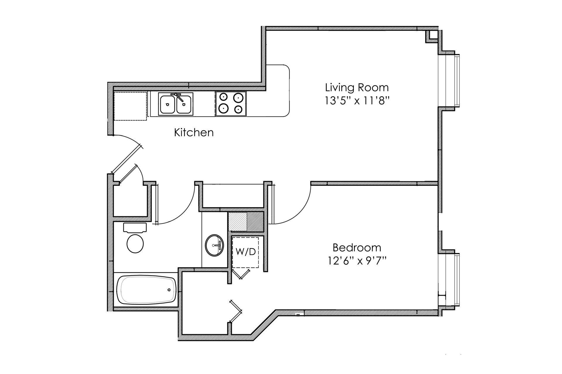 First Avenue Apartments 1 Bed 1 Bath Minot North Dakota Apartments