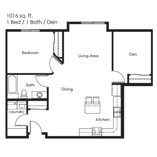 Hawk Pointe Apartments 1 Bed 1 Bath Bismarck North Dakota Apartments