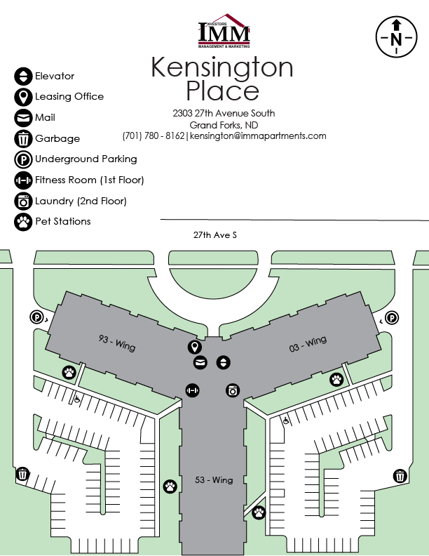 Kensington Place Property Map