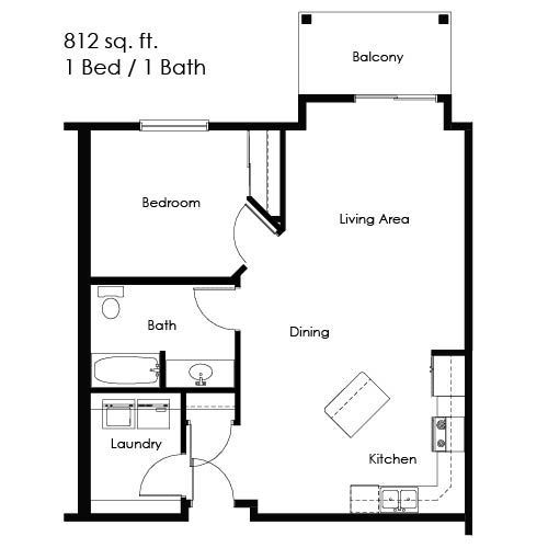 Prairie Heights 1 Bed 1 Bath Minot North Dakota Apartments