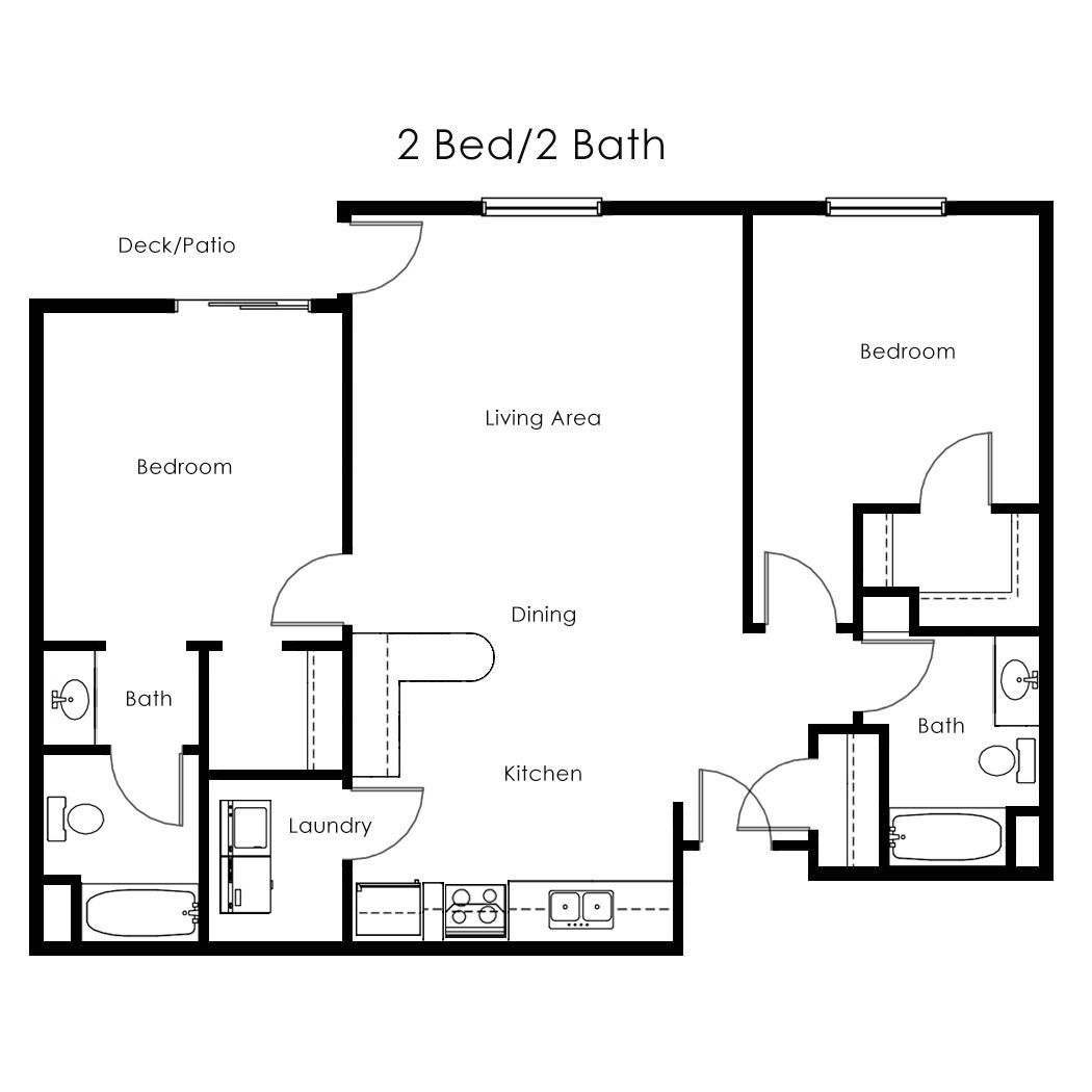 West Creek 2 Bed 2 Bath Fargo Apartment