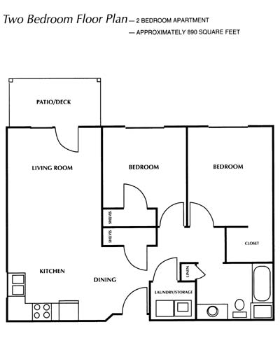 Turnpike Apartments 2 Bed 1 Bath Bismarck North Dakota Apartments