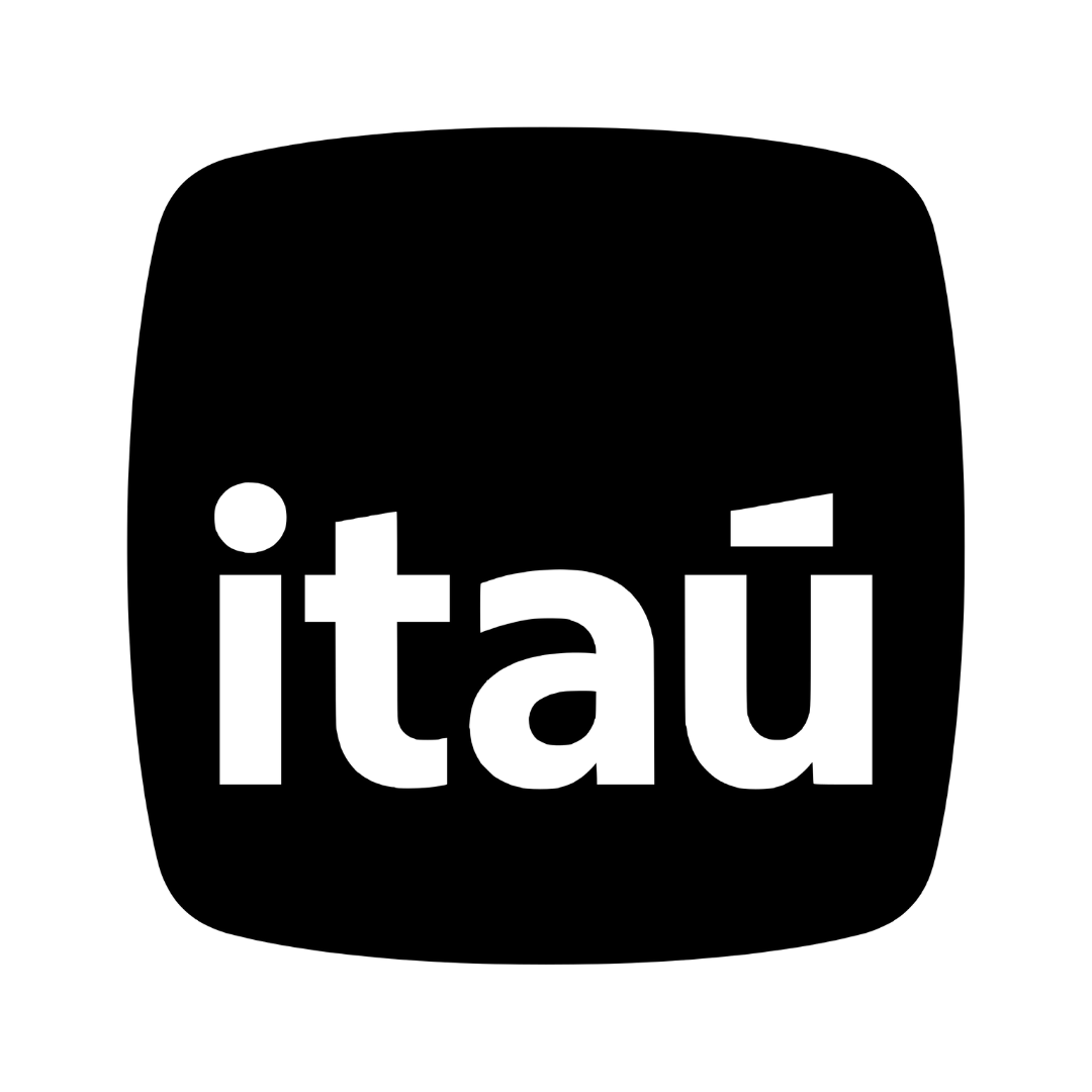 Logotipo do banco Itaú: texto branco em letras minúsculas sobre fundo preto com cantos arredondados.