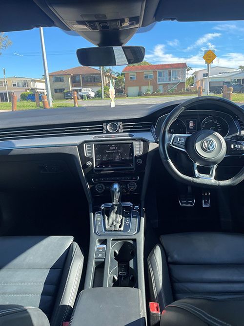 The Interior of a Car With a Steering Wheel and a Dashboard โ Pelican Motors Service Centre In Caloundra West, QLD