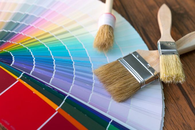 Color Palette With Brush — Anchorage, AK — Alaska Painting & Construction LLC Color Palette With Brush — Anchorage, AK — Alaska Painting & Construction LLC