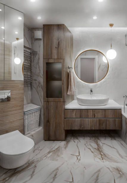 Wood Themed Bathroom — Anchorage, AK — Alaska Painting & Construction LLC