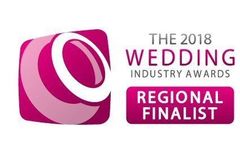 The logo for the 2018 wedding industry awards is a regional finalist.