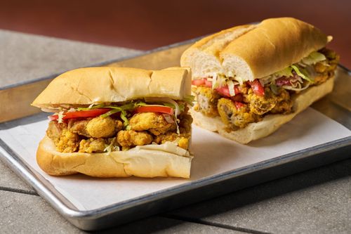 Authentic Shrimp Po'boy sandwich and cajun cuisine in Denver Colorado