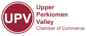 The logo for the upper perkiomen valley chamber of commerce