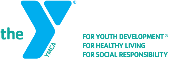The logo for the ymca for youth development for healthy living for social responsibility