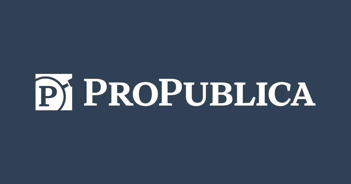 ProPublica logo: White text