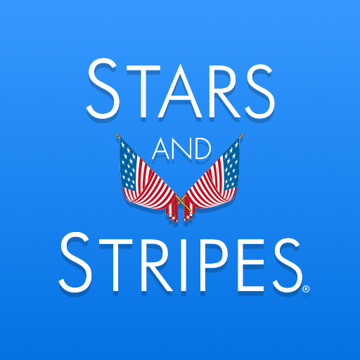 Stars and Stripes logo in white on a blue background with crossed American flags.