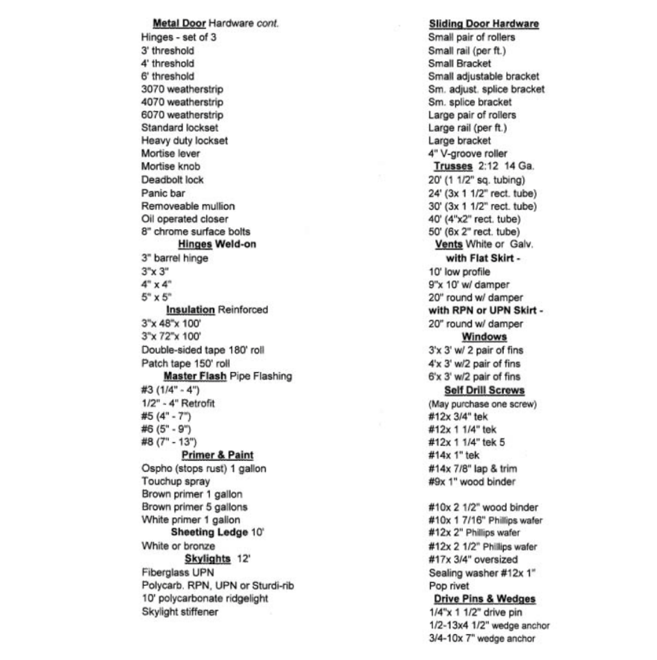 metal components