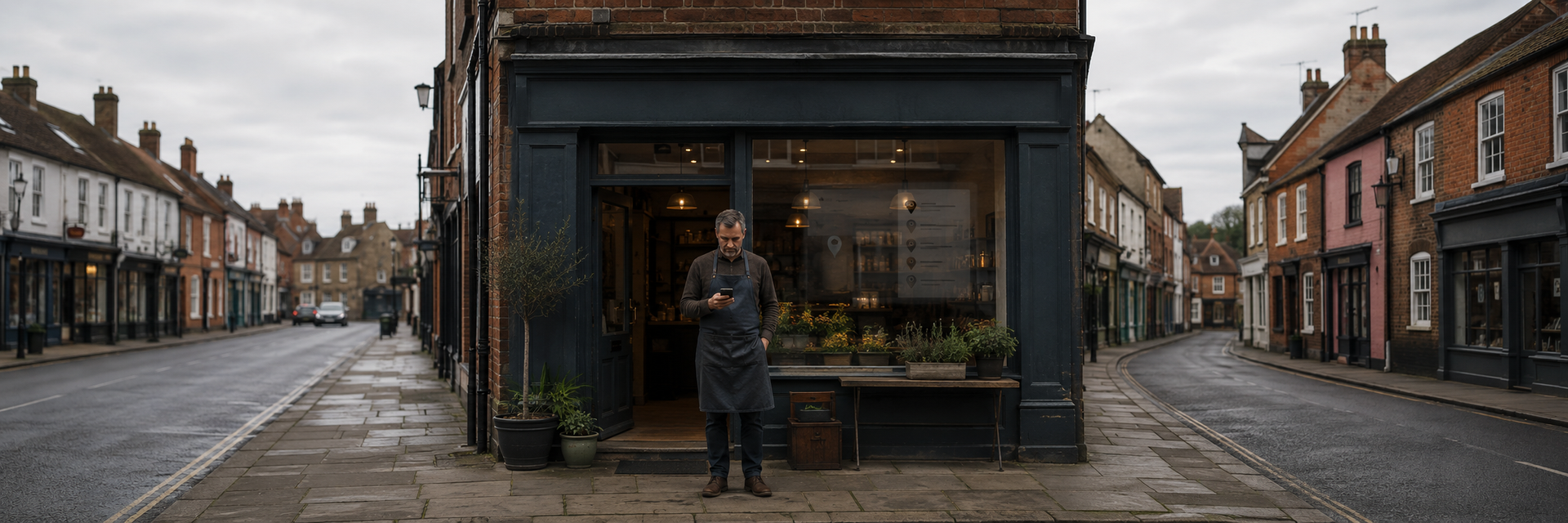 Business owner investigating why a website is not appearing in Google Search and Maps