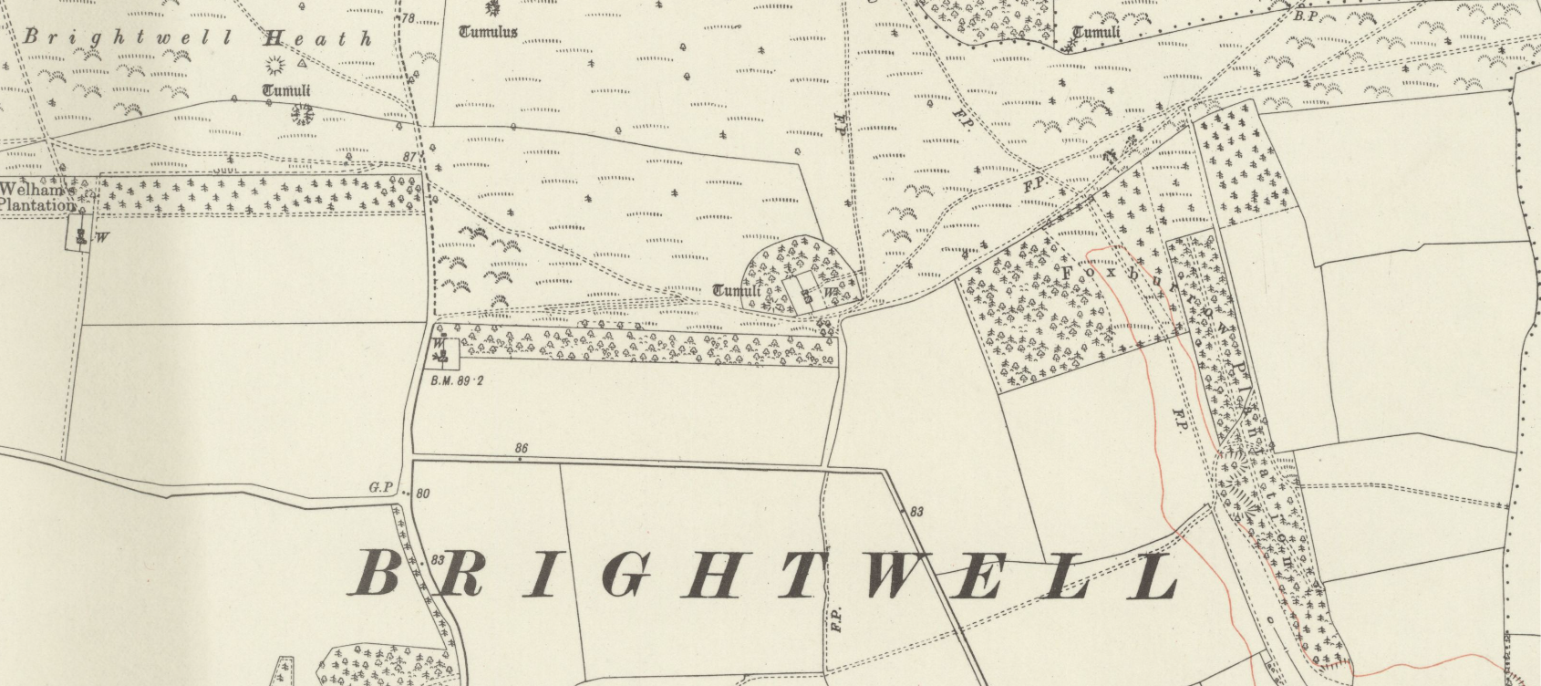 Map showing the historical locations of Suffolk Caravans near Ipsich in Suffolk created by website-seo.co.uk