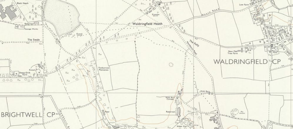 Map showing the historical locations of Suffolk Caravans near Ipsich in Suffolk created by website-seo.co.uk