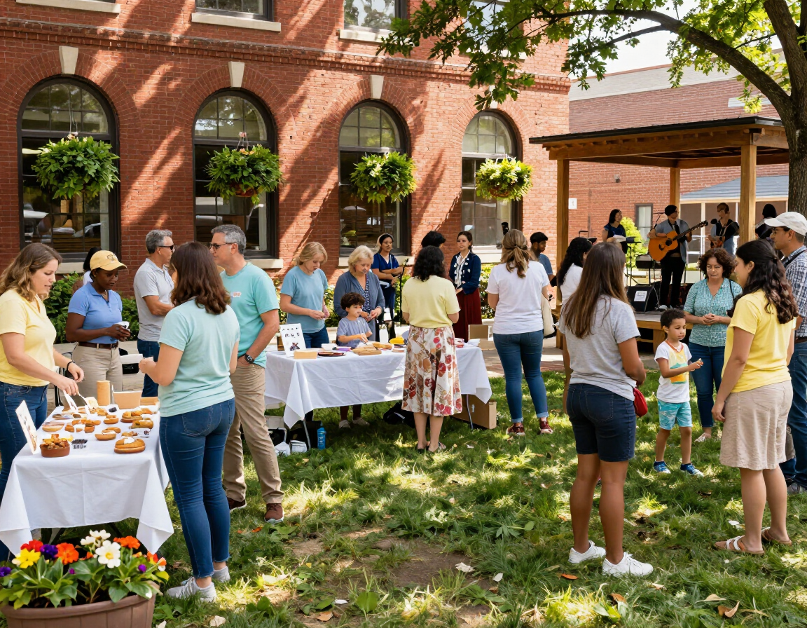 Community event outdoor gathering