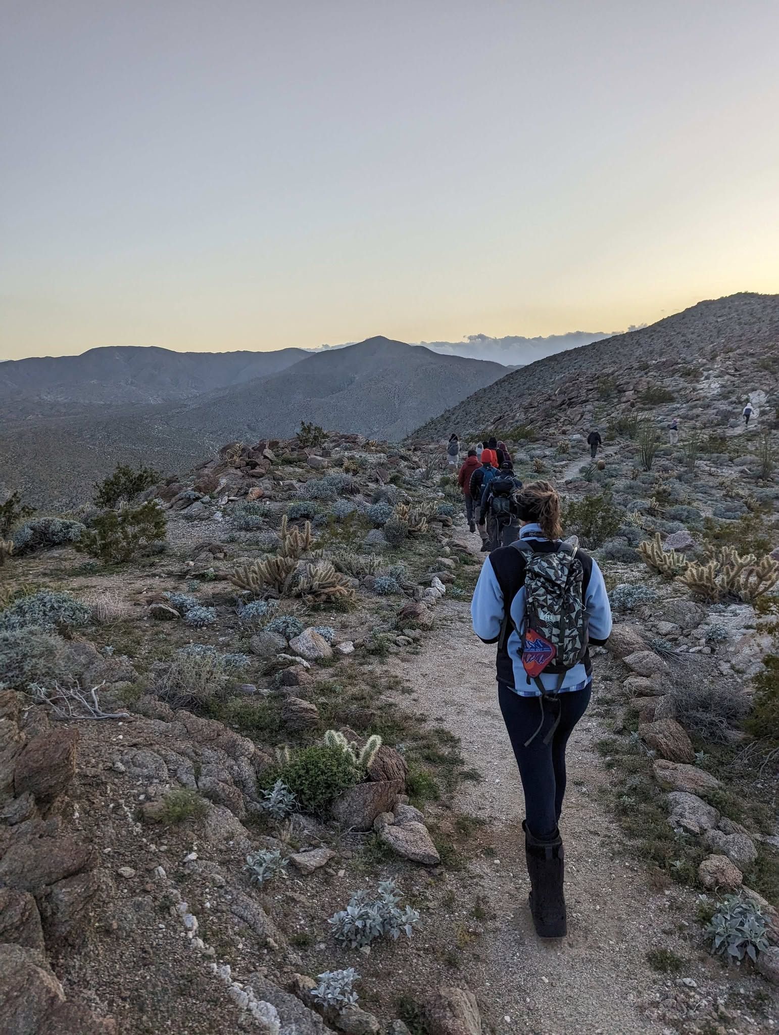 Outdoor gear, hats and sunglasses display at Borrego Outfitters