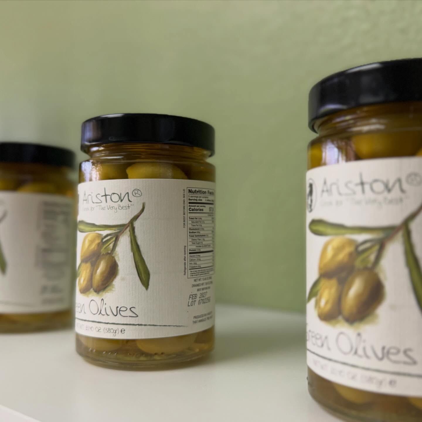 Olive oil tasting counter