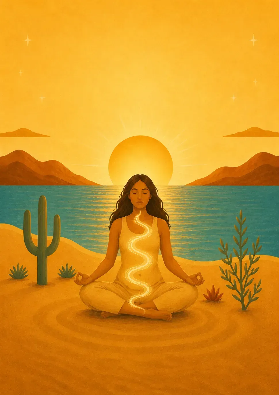 Yoga meditation group