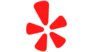 Red five-petal logo on a white background.