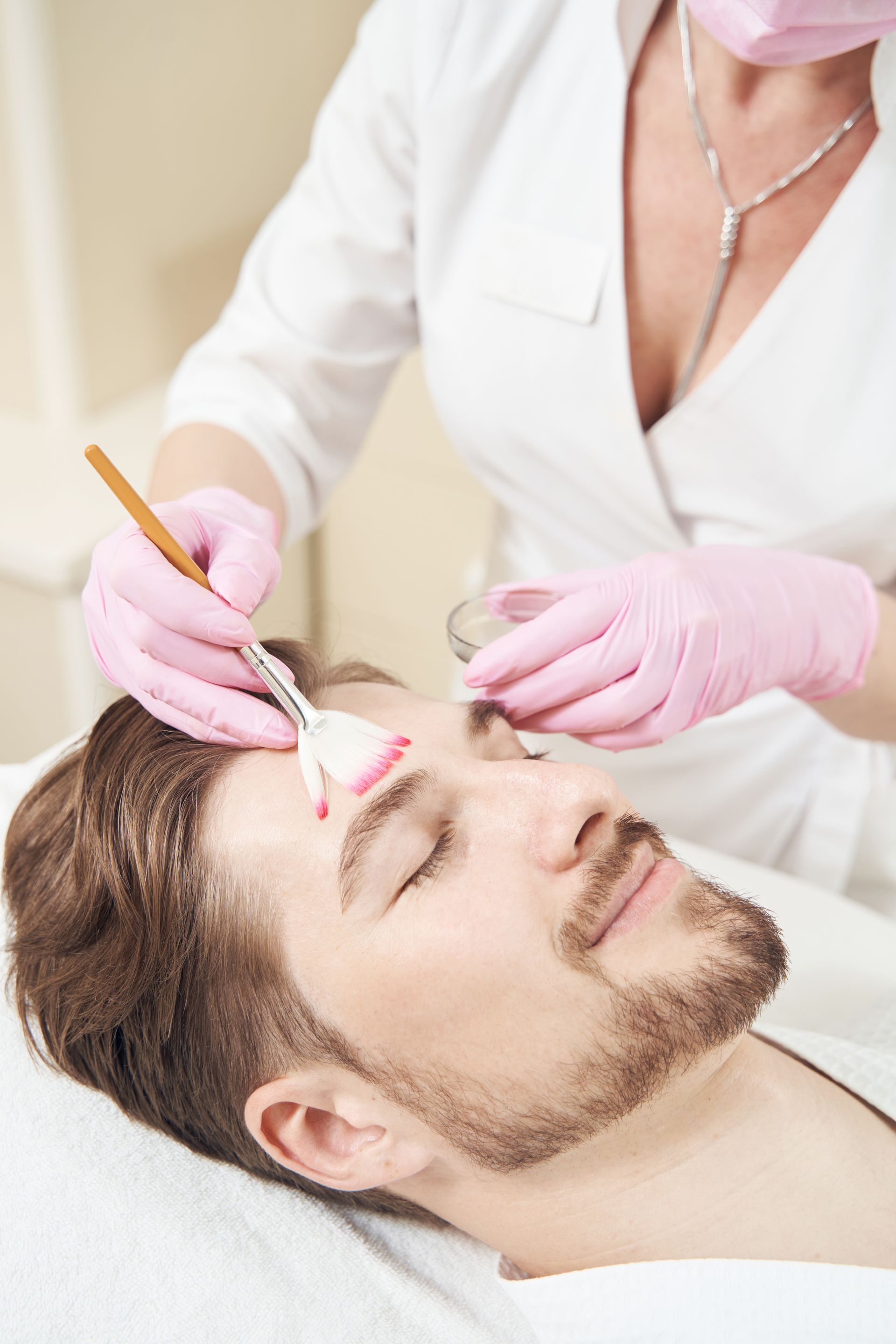 woman getting chemical peel
