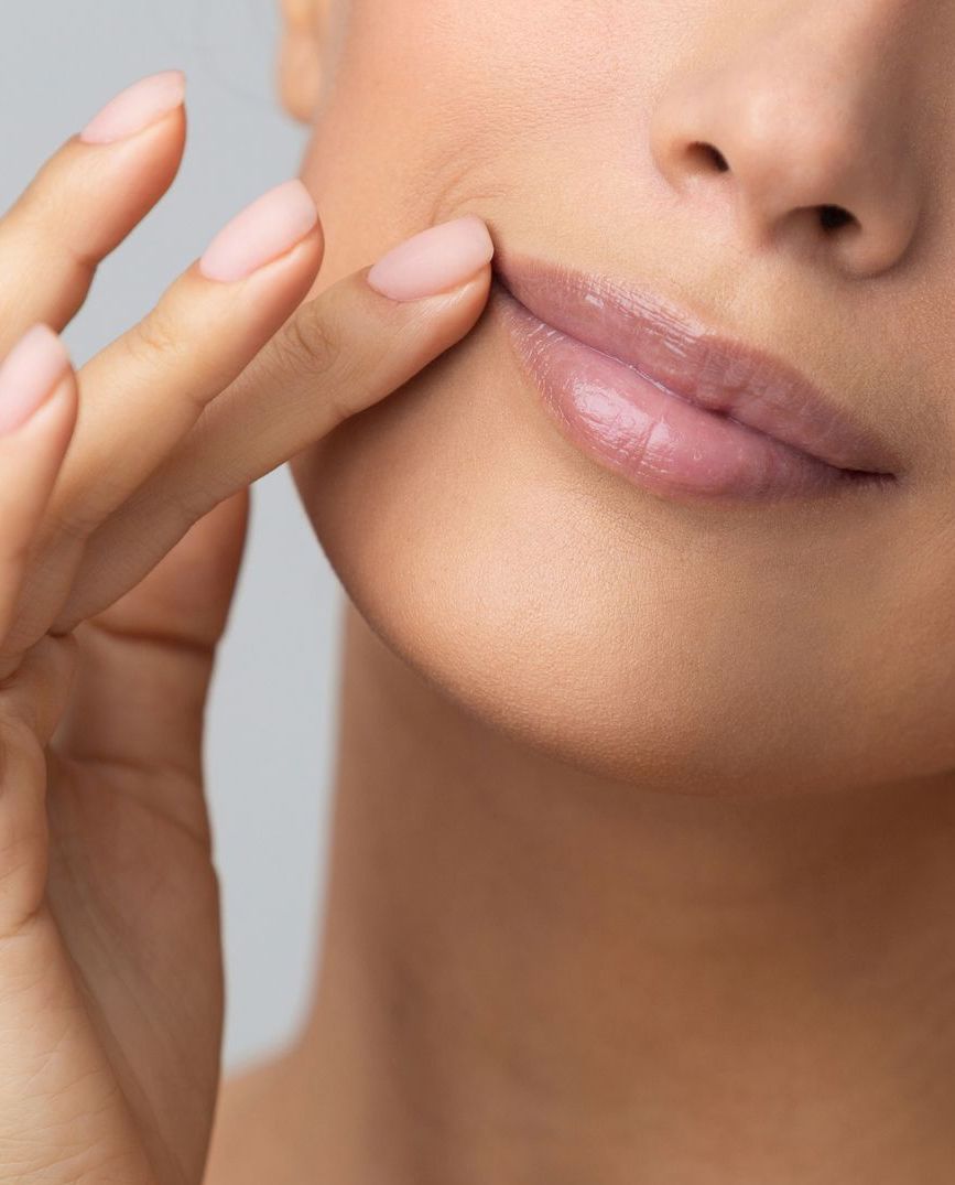 woman getting lip filler
