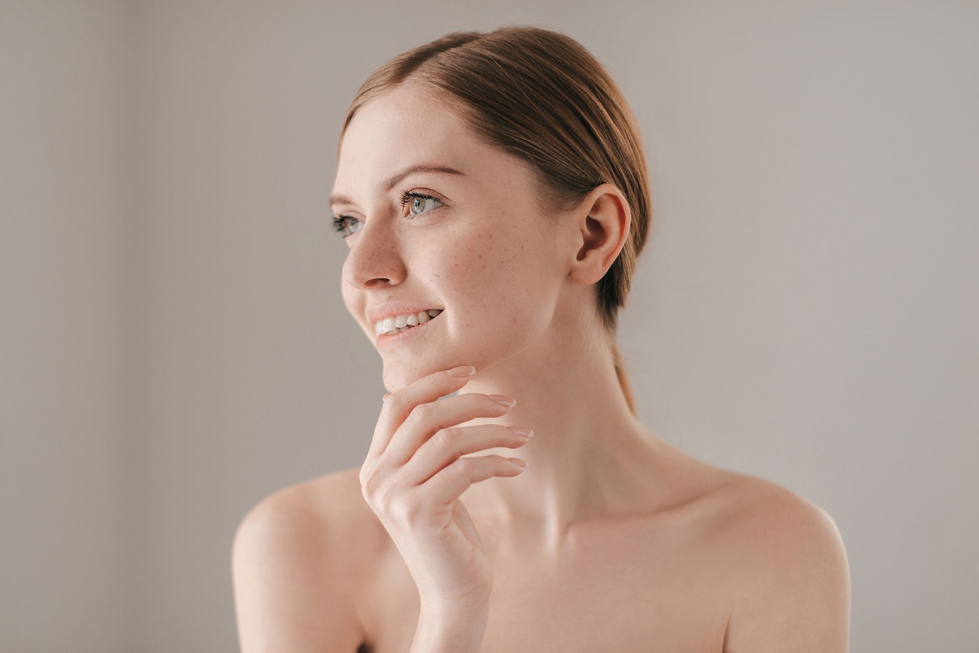 woman glowing skin